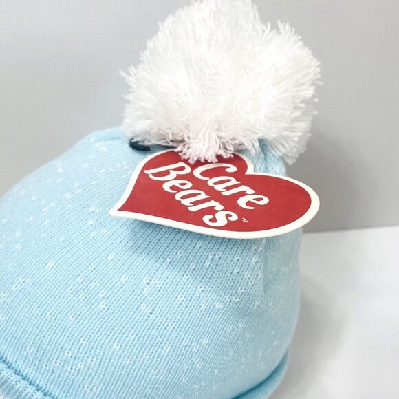 Care Bears Blue Winter Hat Embroidered Beanie Women’s Cozy Knit Cute New - Picture 7 of 12